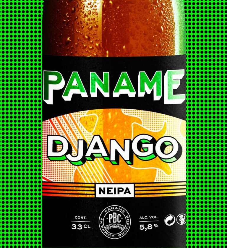 Django : la NEIPA qui vous éveille sous les tropiques !  La Django est une NEIPA aux saveurs tropicales et juteuses, légèrement amère. Histoire de Django : La Django est une référence au guitariste tzigane Jean Reinhardt, dont le surnom "Django" signifie "je m'éveille". Ici, cette NEIPA vous éveille sous les tropiques par ses saveurs